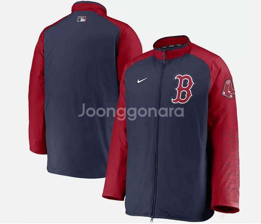 나이키 보스턴 레드삭스 덕아웃 구스 패딩점퍼 L(105--0