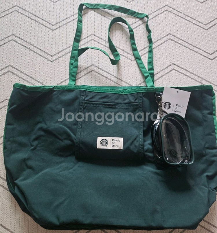 스타벅스 레디백 장바구니 가방 숄더백 키링파우치세트--0