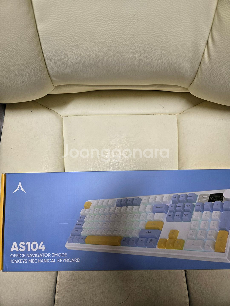 단순개봉) 앱코 as104 슈팅스타축 풀배열 키보드 팔아요--0