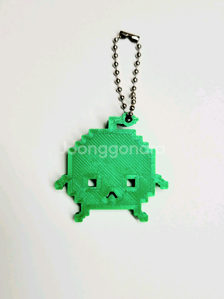 청사과 8비트 키링 키체인--2