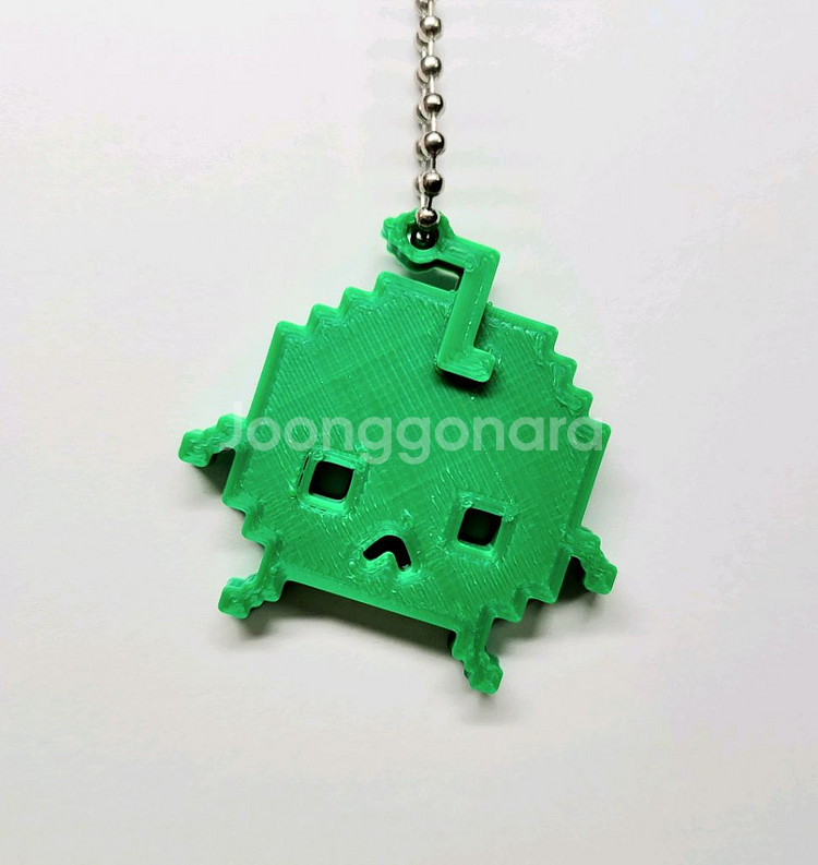 청사과 8비트 키링 키체인--4