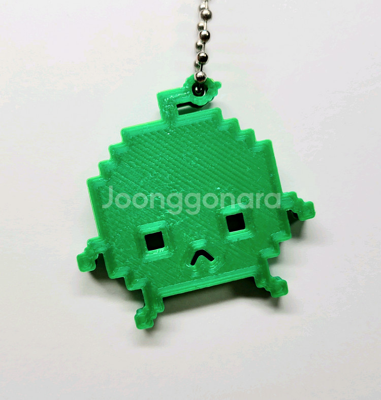 청사과 8비트 키링 키체인--5