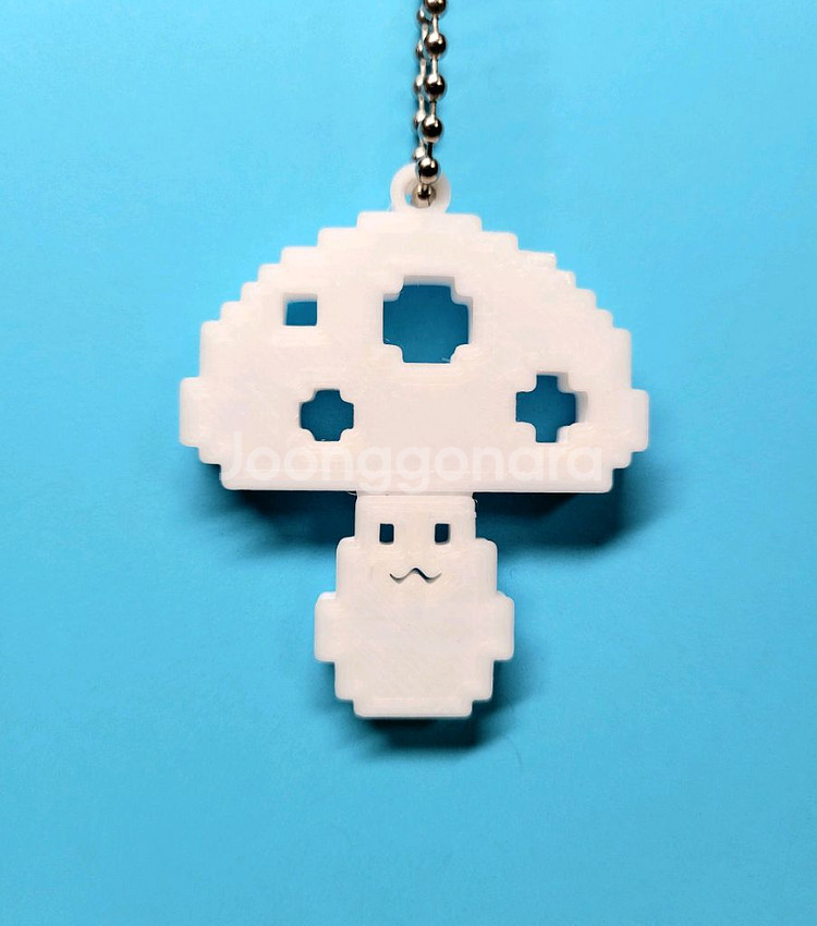 버섯 머쉬룸 8비트 키링 키체인--5