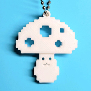 버섯 머쉬룸 8비트 키링 키체인