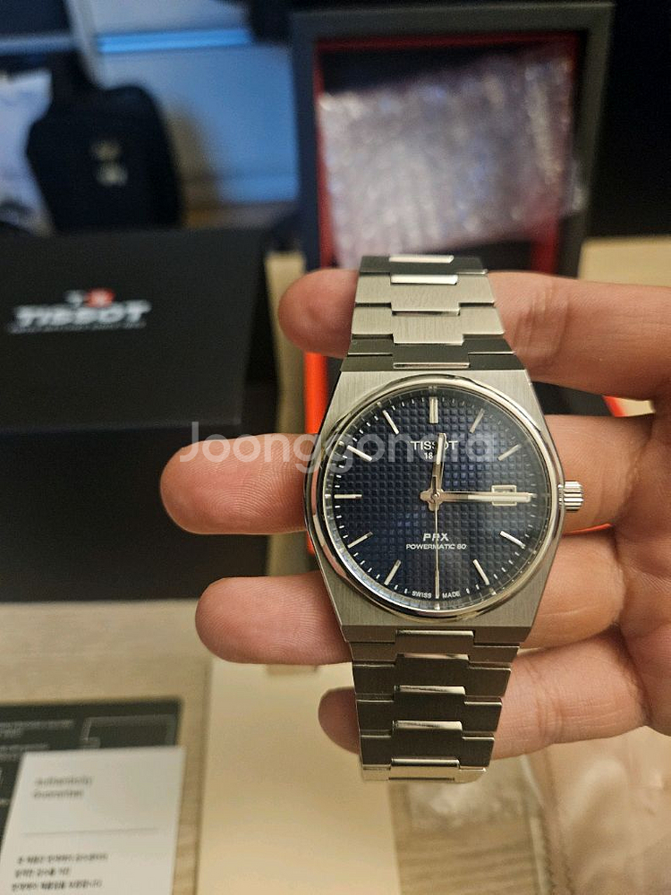 티쏘 prx 파워매틱80(오토) 청판 40mm--0