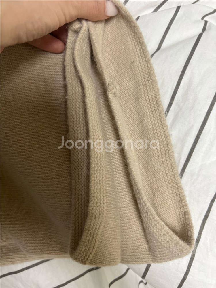 르플레인 퍼자켓+니트팬츠 베이지 롱--3