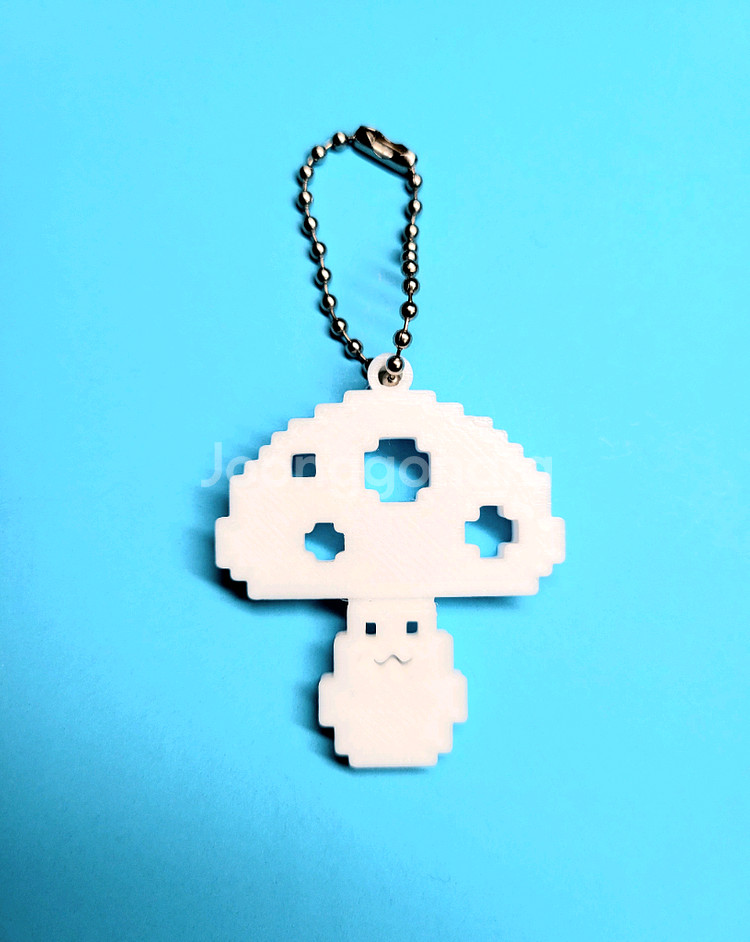 버섯 머쉬룸 8비트 키링 키체인--2