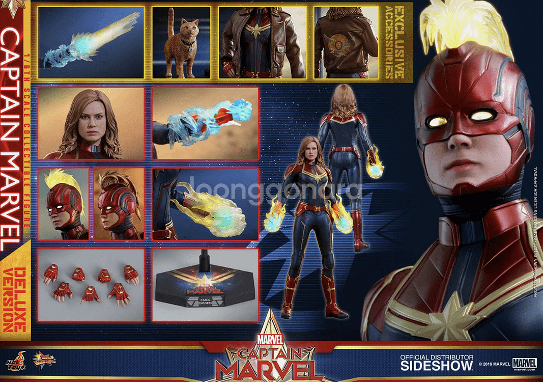 핫토이 MMS522 캡틴마블 캡틴 마블 (디럭스 버전)--0