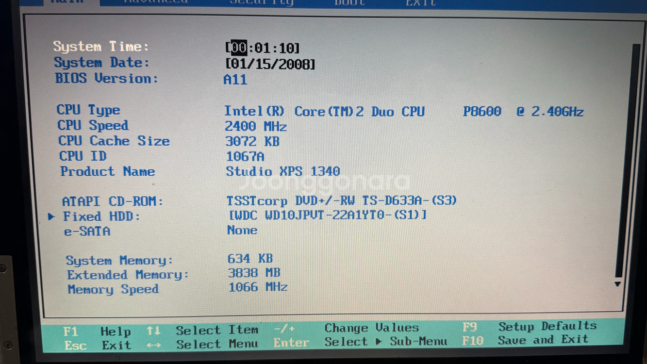 Dell studio xps pp17s 노트북--9