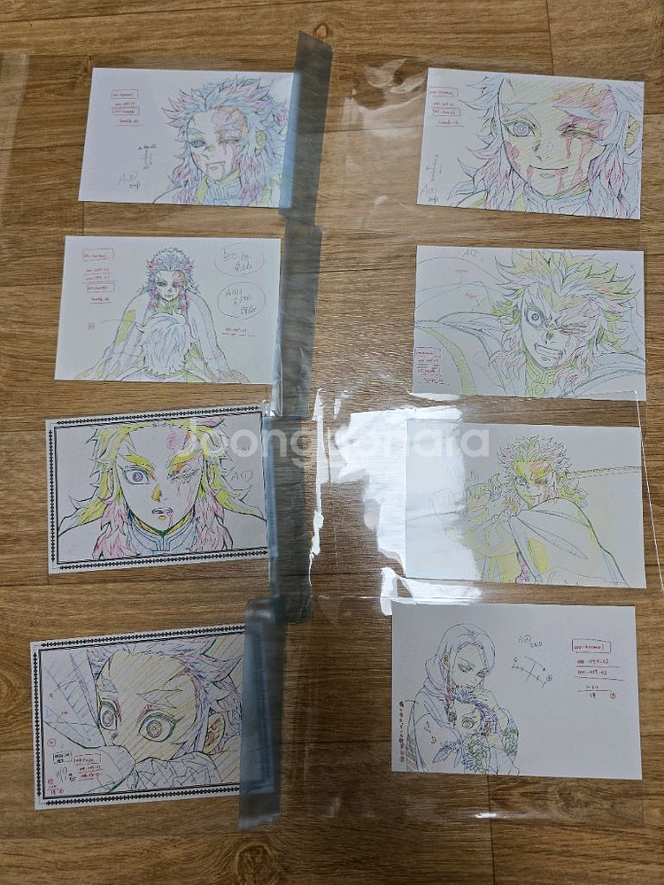 귀멸의칼날 굿즈 포스트카드 귀멸의칼날 원화 카드--3