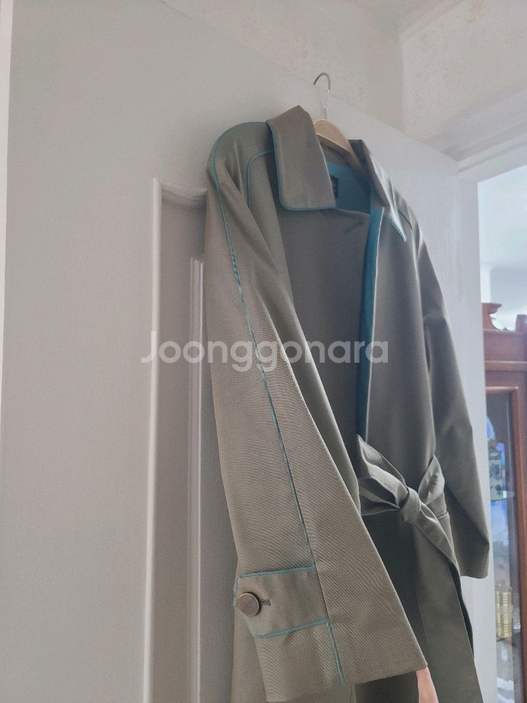 여성 롱트렌치코트 블루카키골드 가을자켓 자라폴로바버--2
