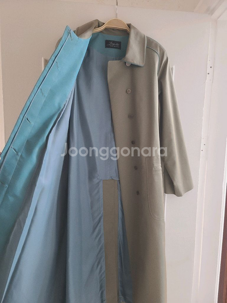 여성 롱트렌치코트 블루카키골드 가을자켓 자라폴로바버--5