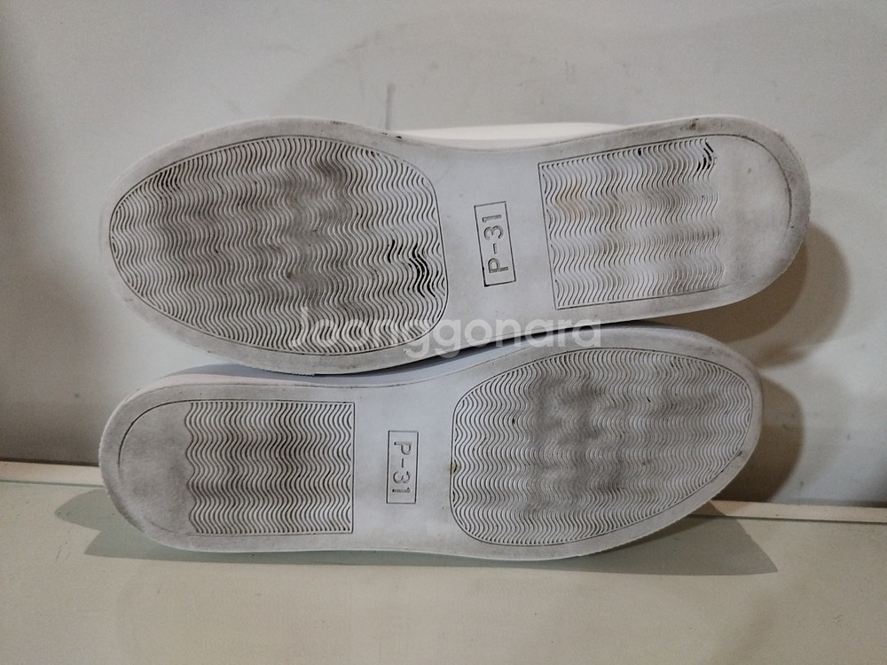 45 290mm P-31 스니커즈 블랙라벨 화이트--8