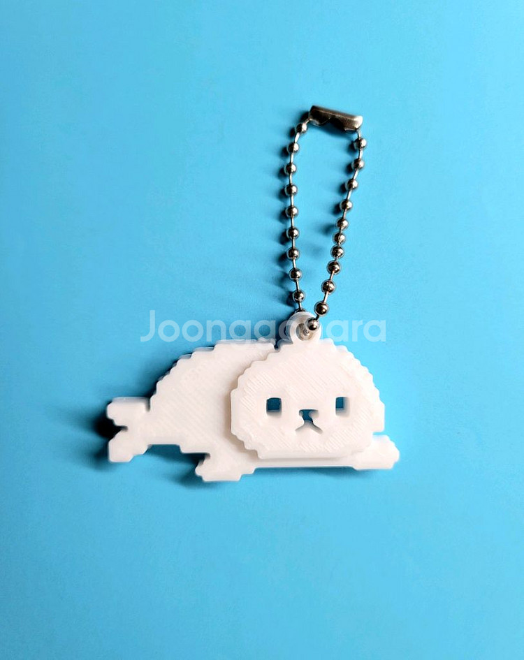 하프 물범 8비트 키링 키체인--1