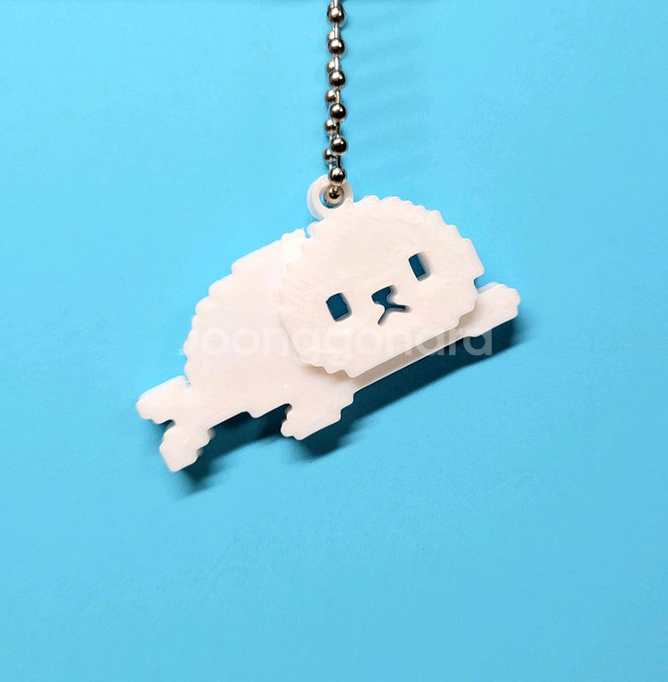 하프 물범 8비트 키링 키체인--3