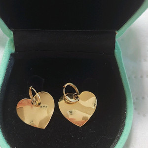 14k 하트 웨이브 귀걸이