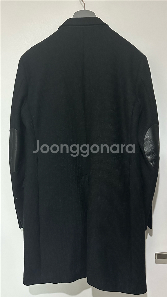 프라다 가죽패치 울코트--1
