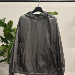 프라다 리나일론 후드 아노락 M