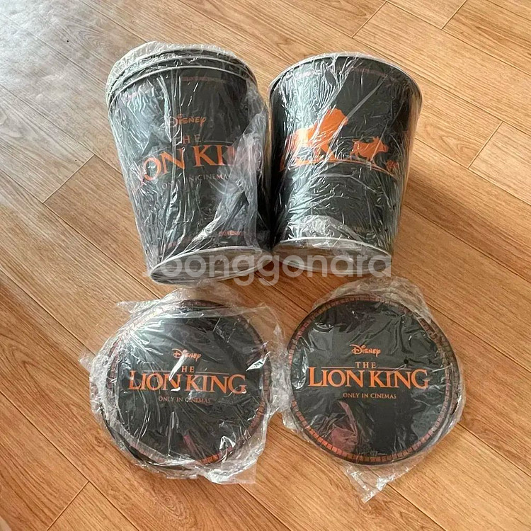 [새상품]라이온킹 팝콘통 틴케이스 메가박스디즈니영화굿즈--0