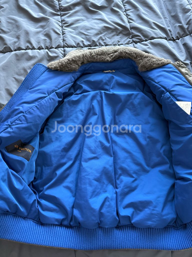 루이비통/양털 카라 디테처블 항공 봄버/50--6