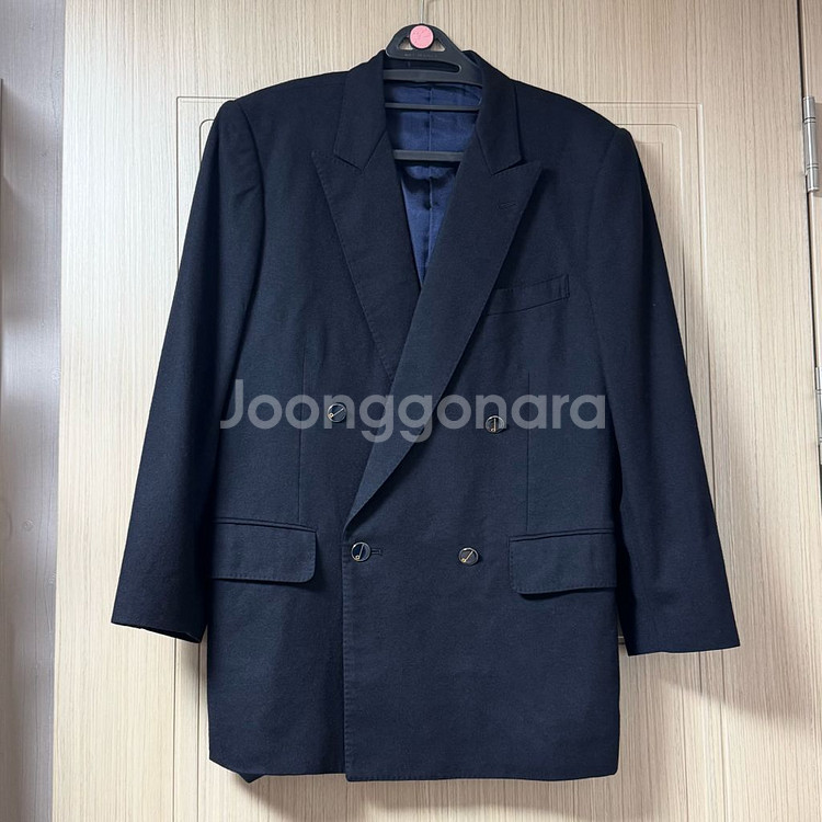 (착샷O) 일본 수입 모 100% 더블자켓 블랙네이비--1