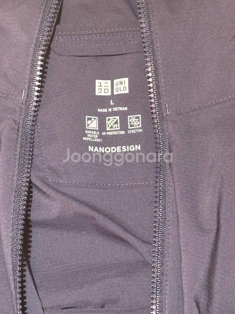 유니클로 포켓터블 uv 경량 바람막이(블루,검정,남색)--5