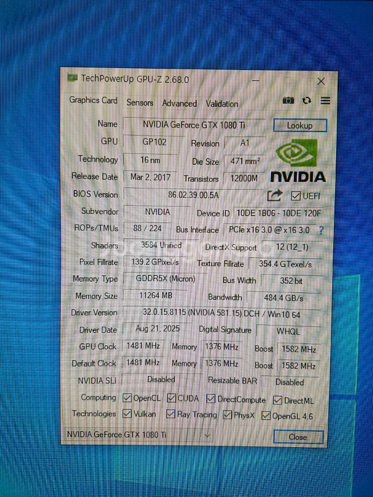 inno3d gtx 1080ti 11gb 그래픽카드--5