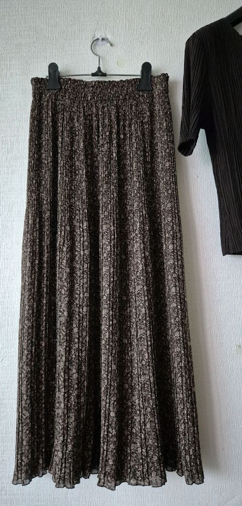 일제 플리츠 탑+일제 양면 플리츠롱스커트+롱자켓가디건 이미지