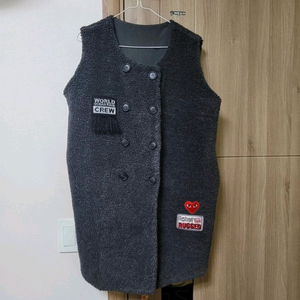 뽀글이 털 조끼 롱 베스트