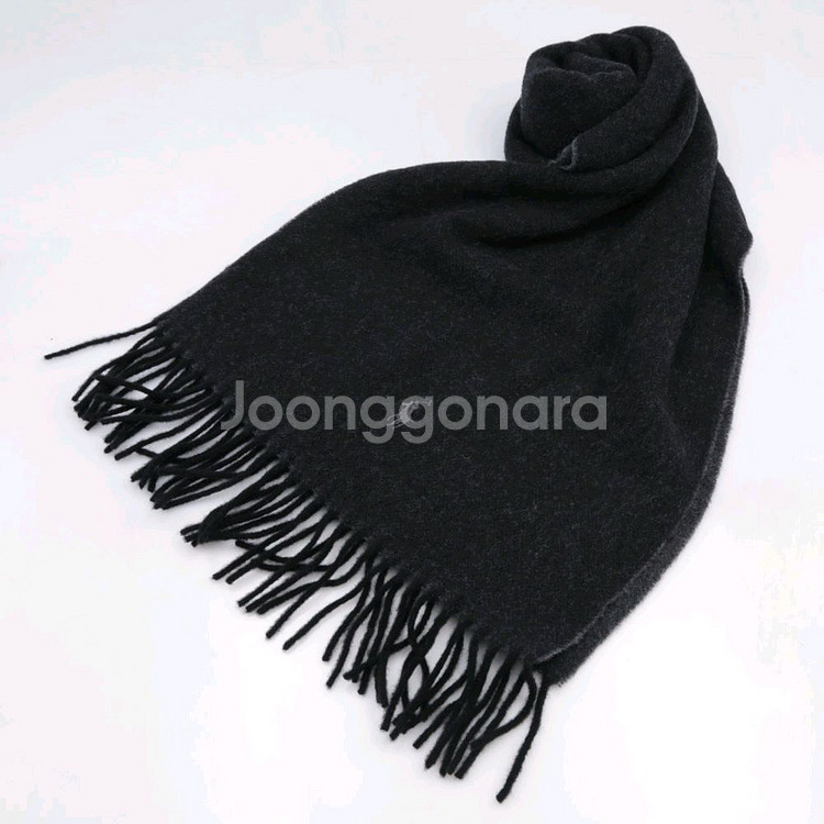 (미개봉) 폴로 리버서블 머플러(블랙/그레이, 울100--0