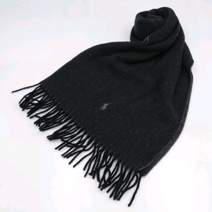 (미개봉) 폴로 리버서블 머플러(블랙/그레이, 울100