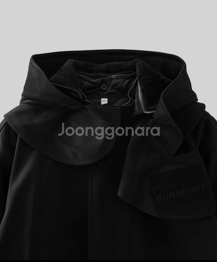 버버리/로고 프리튼 양털파카/XXXL(115-120)--6