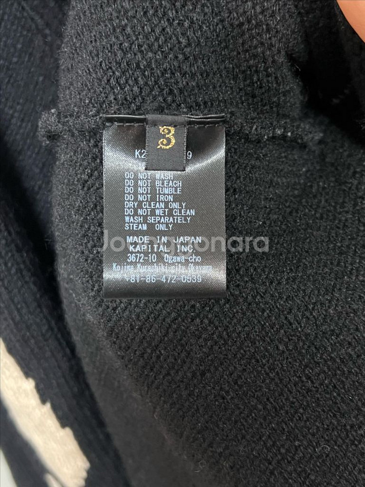 캐피탈 5G 울 본 후드 스웨터 블랙 3--4