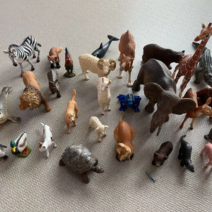 슐라이히 28종 동물 피규어 유아 교구 몬테소리 일괄판