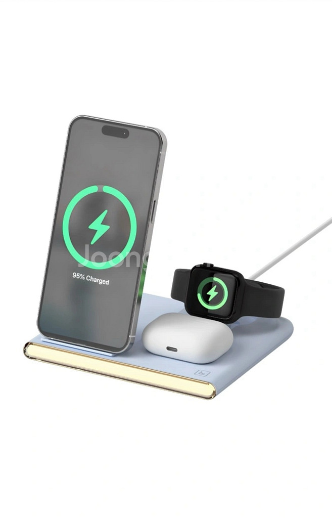 2개/이어맥 4in1 무선충전패드 새상품/--5