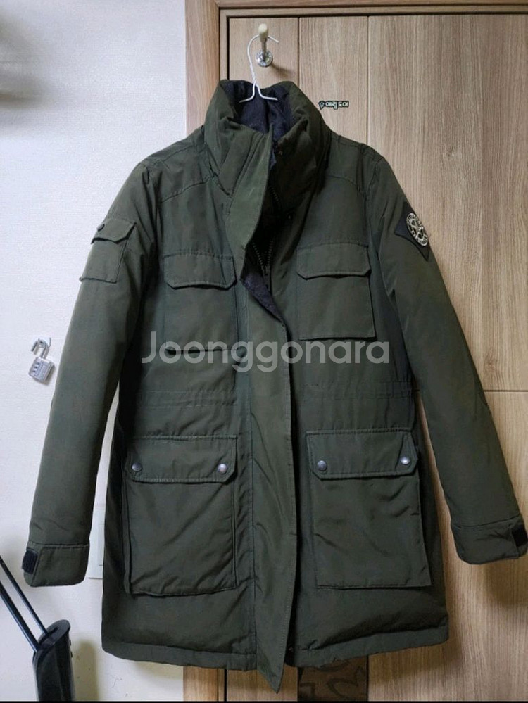 행텐 패딩 카키 야상 점퍼--0