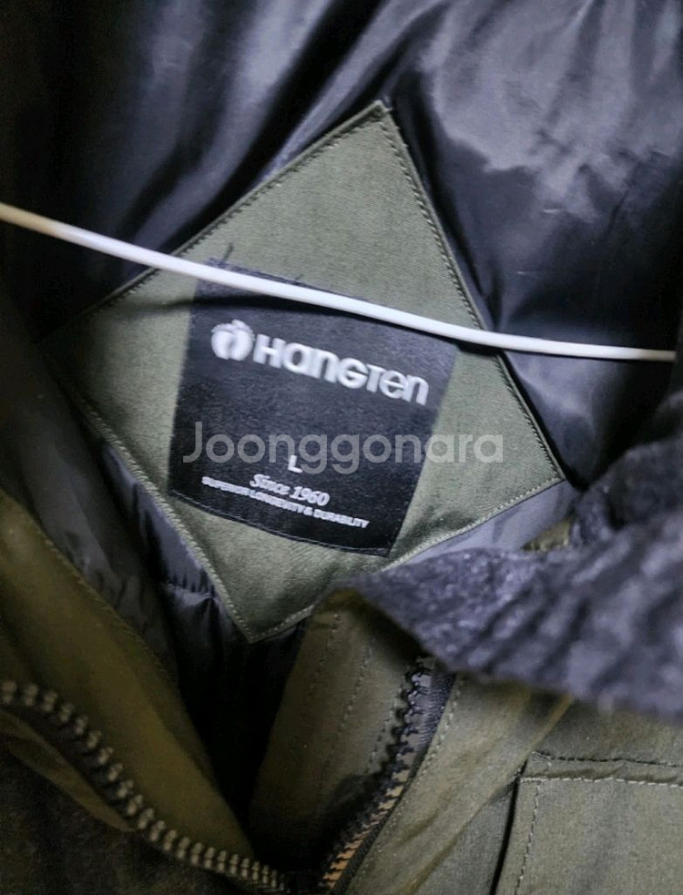 행텐 패딩 카키 야상 점퍼--2
