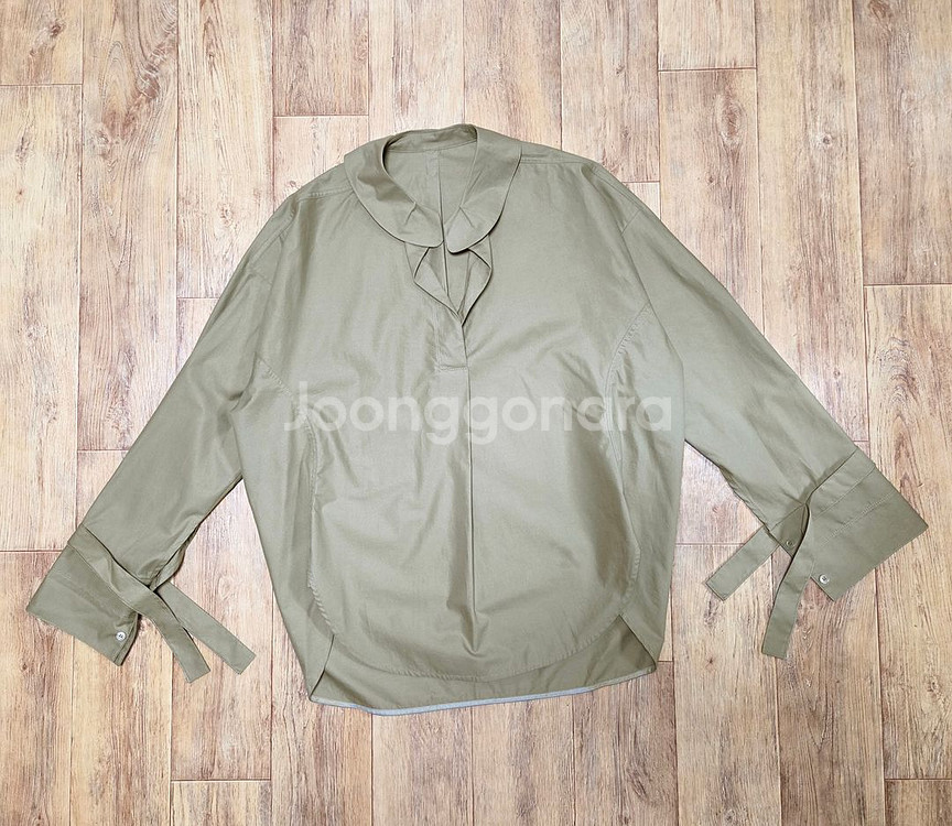 시스템(SYSTEM) 피터팬카라 커프스소매 블라우스 프--4