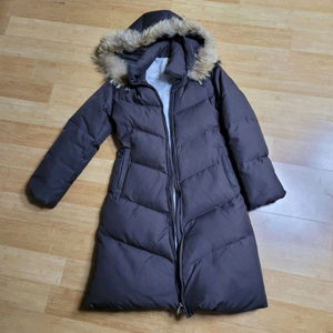 온앤온 롱패딩 브라운