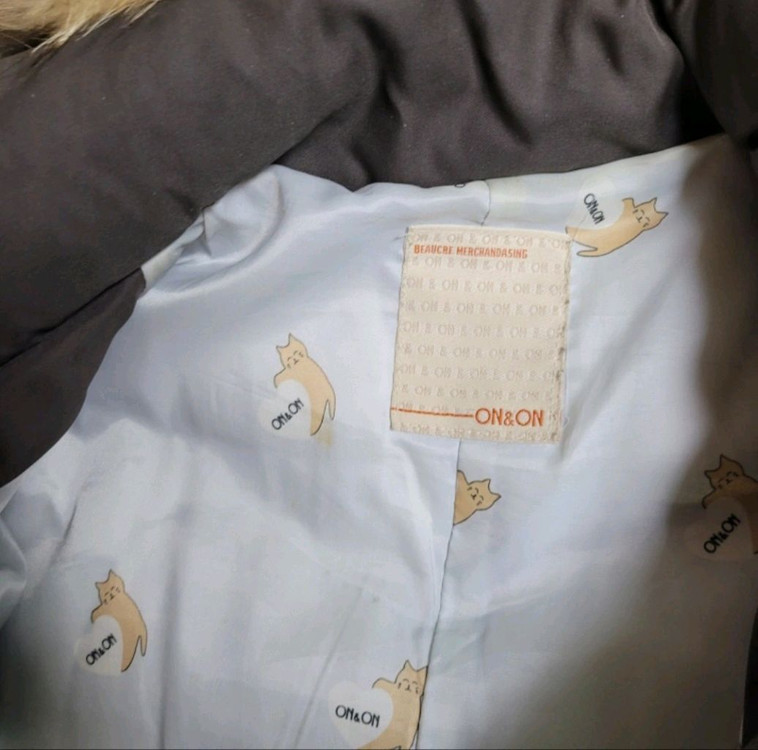 온앤온 롱패딩 브라운--1