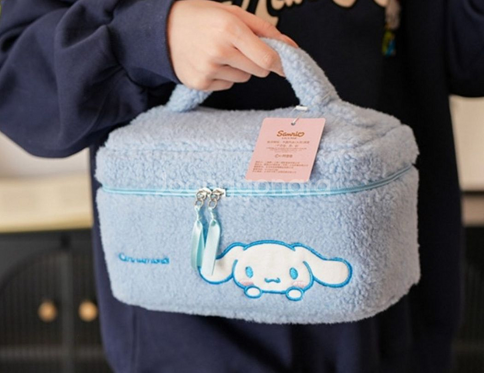 산리오 시나모롤 뽀글이 대용량 파우치--2