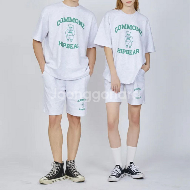 COMMONZ HIPBEAR 반팔 반바지 세트--4