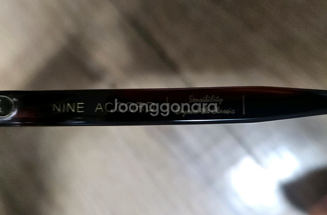 나인어코드 horn dot 딥톨토이즈 브라운 뿔테 안경--3