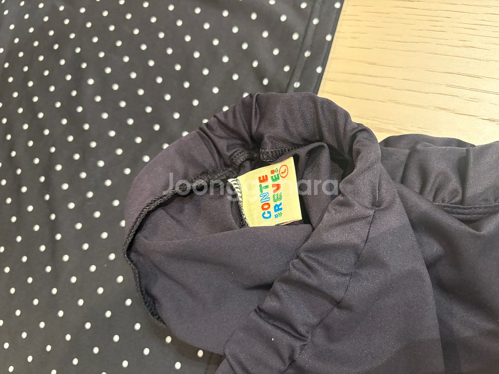 꽁떼레베 수영복 투피스 + 모자 (1회 착용)--3