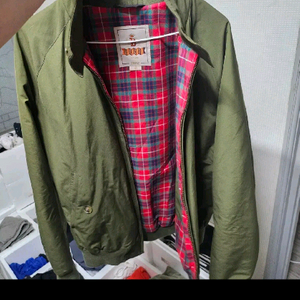 바라쿠타 g9 그린 40 자켓 체크 블루종