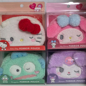 [산리오] 미러 파우치 (마이멜로디 쿠로미 키티 한교동