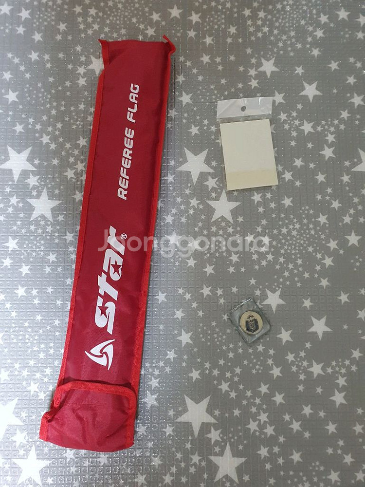 축구 심판복 2벌 + 부심기 + 코인 + 투명포스트잇--2