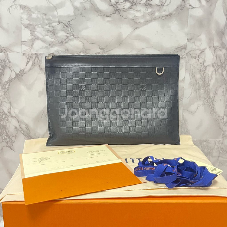 [OS,영수증보유] 루이비통 다미에 클러치--0