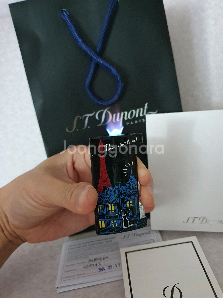 새상품 듀퐁라이터 슬림7 신형 ca027742 파리--0