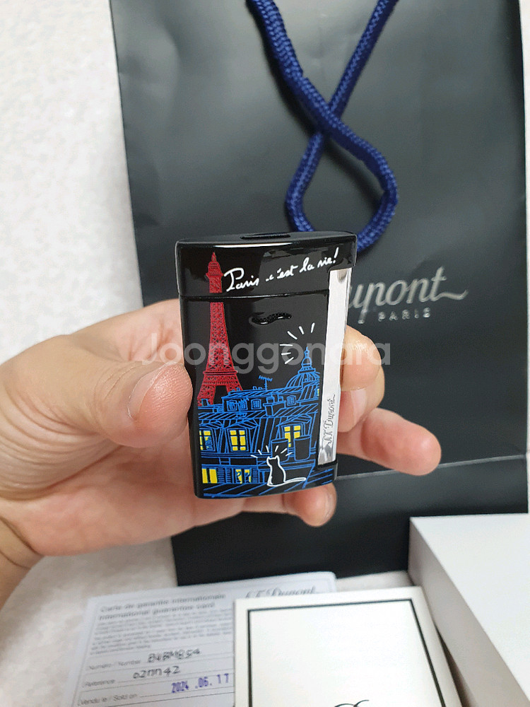 새상품 듀퐁라이터 슬림7 신형 ca027742 파리--2